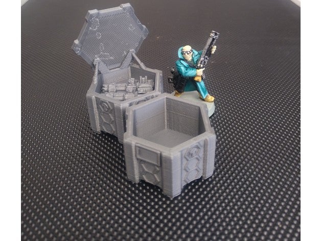 cyber guerre paquet libre espace rangement cosse 28mm tuer l'équipe équipe miniature nécromonde scifi table jeu marteau 40k 3D print model - Mito3D