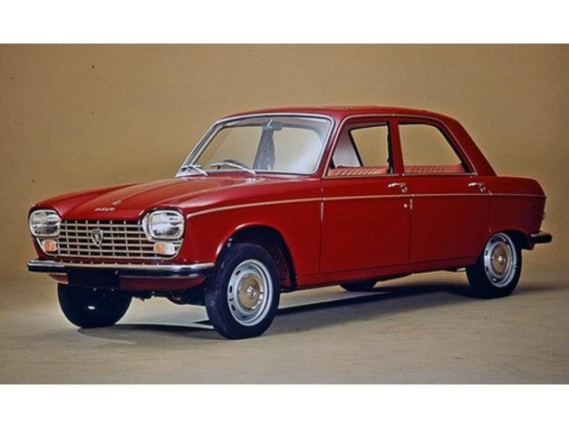 peugeot 204 1966 1960s 1964 1965 1967 1968 1969 1970 1970s 1971 1972 1973 1974 1975 1976 60s 70s french car sedan 3D print model - Mito3D