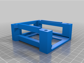 personnalisé framboise pi 4 2u rack mount support 3d print model - Mito3D