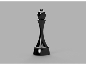 vescovo ajedrez alfil ceramica scacchi pezzo fou jeu legna tornitura legno 3d print model - Mito3D