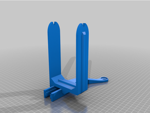 arbres bleu bobine titulaire soutien créateur ender 3 3d print model - Mito3D