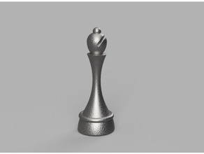 fou Barr Ajedrez alfil évêque céramique échecs bois tournage travail 3d print model - Mito3D