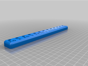 customized hex bit organizerhex holder 3d print model - Mito3D