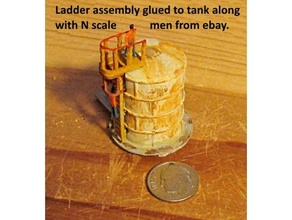 scale - platform ladder attached structure 3d print model - Mito3D