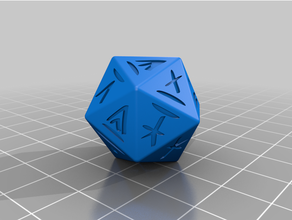 stormlight archive themed dice set work progress d20 dnd tabletop gaming 3d print model - Mito3D