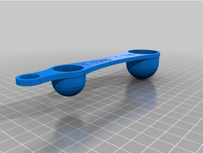 custotbsp-tspmized measuring spoon scoop ended customized 3d print model - Mito3D