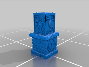 santo seiya pedestal pano caixa 3d print model - Mito3D