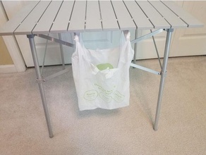poubelle sac titulaire soutien camping table Plastique 3d print model - Mito3D