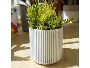 minimalistisch Pflanzer Dekor Dekoration Gartenarbeit draussen Pflanze Pflanzen Topf Bewässerung 3d print model - Mito3D