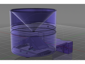 meteo station parts rain gauge meteostation 3d print model - Mito3D