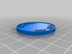 personalizado coma moeda lasca 3d print model - Mito3D