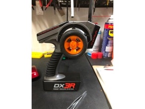 spektrum dx3r custom steering wheel - version 2 3d print model - Mito3D