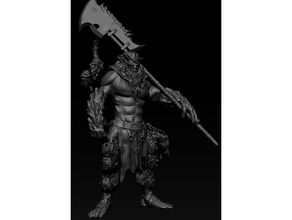 bugbear barbarian dnd miniature miniatures tabletop gaming zbrush 3d print model - Mito3D