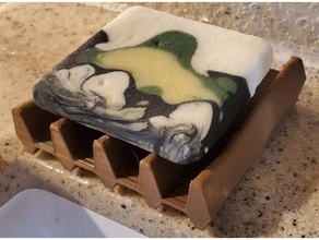 mess soap holder artbysherm dish dry sherm sherman shermluge stebbins 3d print model - Mito3D