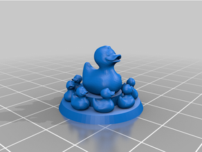 zula ördekler saldırı ördek yavrusu Kaz silgi aziz 3d print model - Mito3D