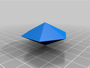 hexagonal dipyramid crystal crystallography structure 3d print model - Mito3D