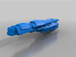 eclisse nave guerra delta dreadnought navicella spaziale 3d print model - Mito3D