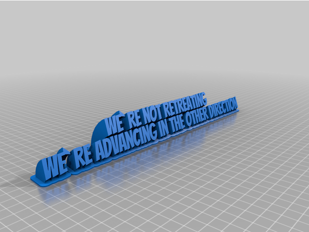 personnalisé scoalweeping 2 line assiette texte 3D print model - Mito3D