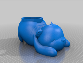 enlarged panda pot 3d print model - Mito3D
