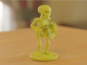 esqueleto soldado pé 3d print model - Mito3D