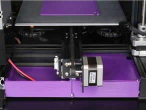 3d template - ender 3 rear electronics case 3d print model - Mito3D