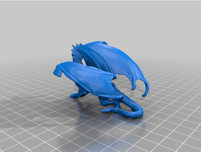 othkurik black dragon heroscape 3d print model - Mito3D