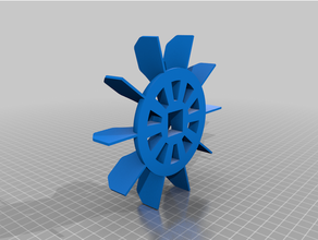 air compressor fan blade 3d print model - Mito3D