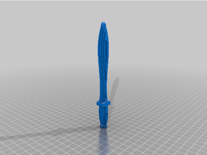 pixel picada espada caneta bic 3d print model - Mito3D