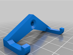 wall double hook badgehook badge hooks wallhook wallmount mount 3d print model - Mito3D