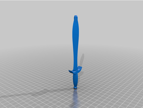 picadura bolígrafo bic señor anillos espada 3d print model - Mito3D