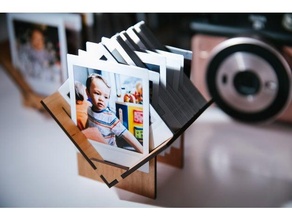 instax square instant photo holder sorter 3d print model - Mito3D