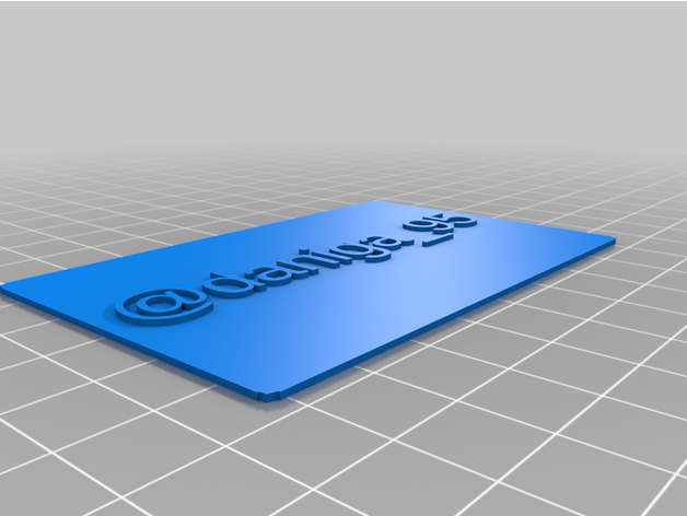 customized business card 3D print model - Mito3D