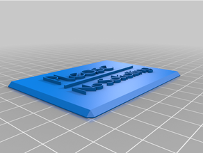 test 2my customized label 3d print model - Mito3D
