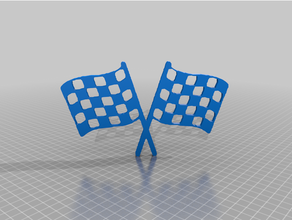racing flag 3d print model - Mito3D