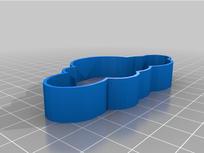 cloud cookie cutters 3d print model - Mito3D