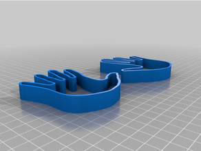 hands cookie cutter 3d print model - Mito3D