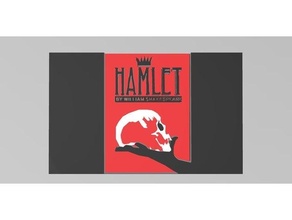 multi material Hamlet plaque 3d print model - Mito3D