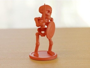 esqueleto soldado brigando 3d print model - Mito3D