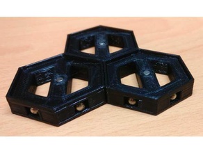 maghex bases 5mm magnético bola exagero edição masmorra azulejos Gloomhaven hex hexagonal 3d print model - Mito3D