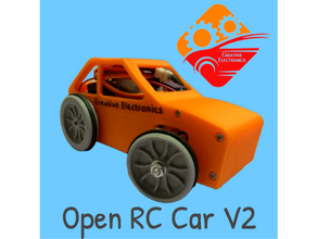 abrir rc carro 3d impressão controlada faça openrc controlo remoto 3d print model - Mito3D