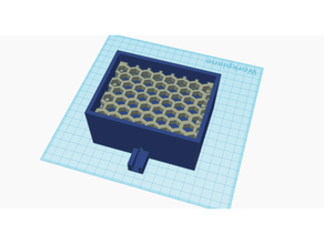 soap dish hexagonal filter 3d print model - Mito3D