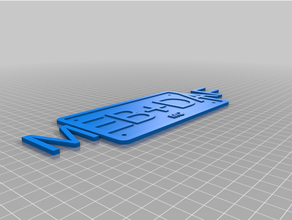 customized children's limebcense plate 3d print model - Mito3D
