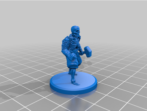 iskelet savaşçılar kemik Boyz masaüstü kahraman 3d dnd Zindanlar ejderhalar minyatürler minis iskeletler ölümsüz Ordu savaşçı 3d print model - Mito3D