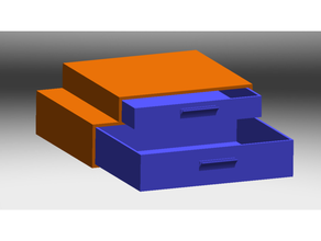 ender 3 cajón 3d impresión crealidad Pro almacenamiento caja herramientas 3d print model - Mito3D