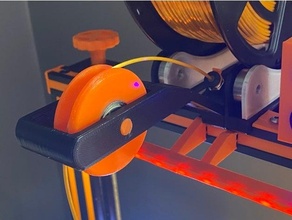 snap filament guider 2020 extrusion ender 3 bobine rouleau 3d print model - Mito3D