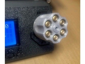 prusa knobs - revolver dial indicator knob magnum mk2 mk2s mk3 mk3s i3 3d print model - Mito3D