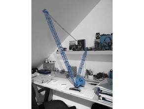 liebherr lr 11000 Baustelle Konstruktion Kran Crawler Ingenieurwesen Motor Grade Roboter Turm 3d print model - Mito3D