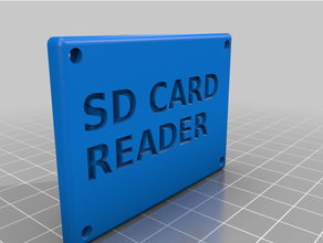 extern sd card Leser 3d Drucker SD Karte Halter Unterstützung 3d print model - Mito3D