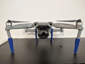 dji mavic ar 2 aterrissagem engrenagem extensões 3d print model - Mito3D