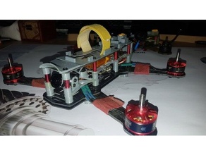 quad 250 frame parts camera mount drone quadcopter rc transmitter 3d print model - Mito3D